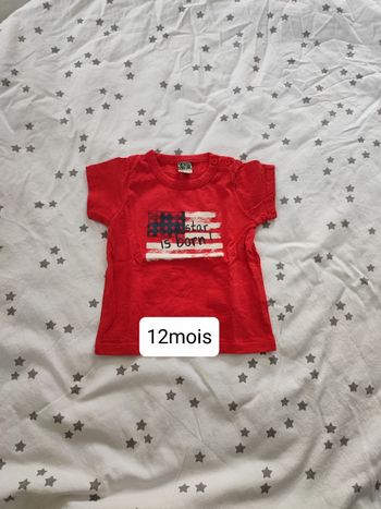Tee-shirt 12mois
Tape à l'oeil