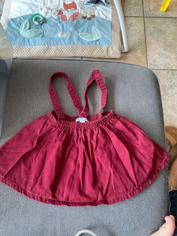 Jupe à bretelles Obaïbi 6-12 mois