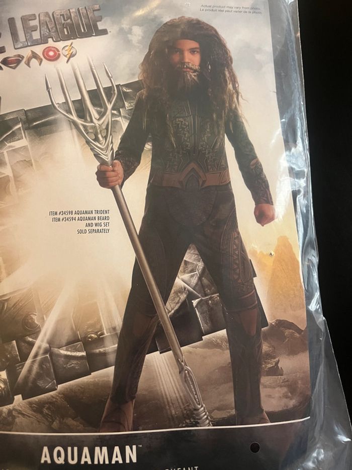 Déguisement Aquaman Taille 5-7 ans - photo numéro 3