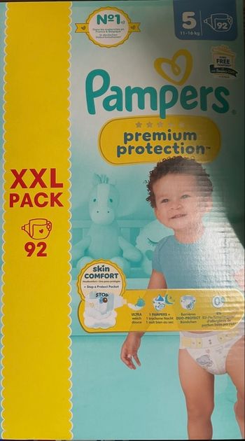 Couche Pampers taille 5 premium protection 