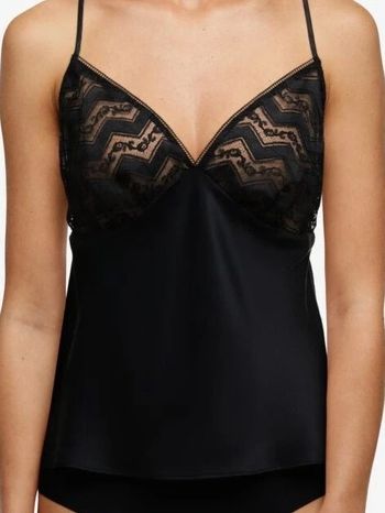 Top Nocturne Noir en Soie - Chantal Thomass - Taille S - Neuf avec Étiquette
