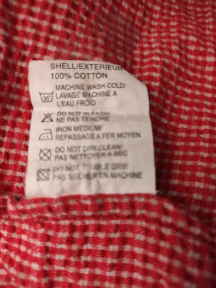 Chemise rouge à carreaux blanc Simmer Taille S - photo numéro 6