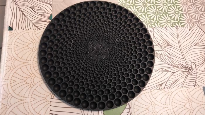 Tapis décor petits pois