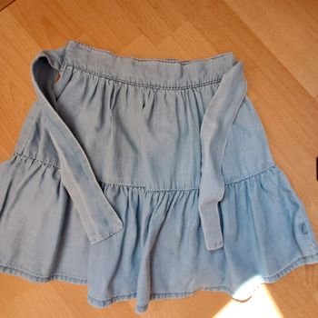 Jupe fluide en jean 5ans #okaidi