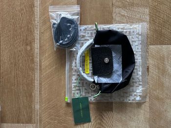 Sac à main femme Longchamps, toile noire / cuir noir.