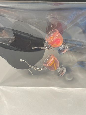 Boucles d’oreille verre cocktail