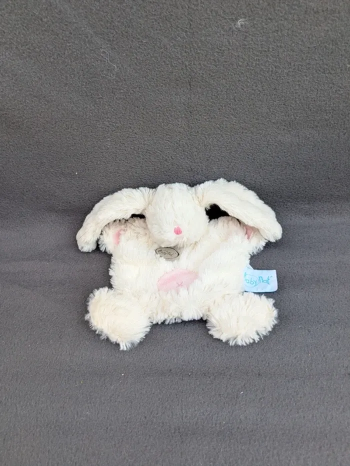 Doudou plat Lapin Baby Nat