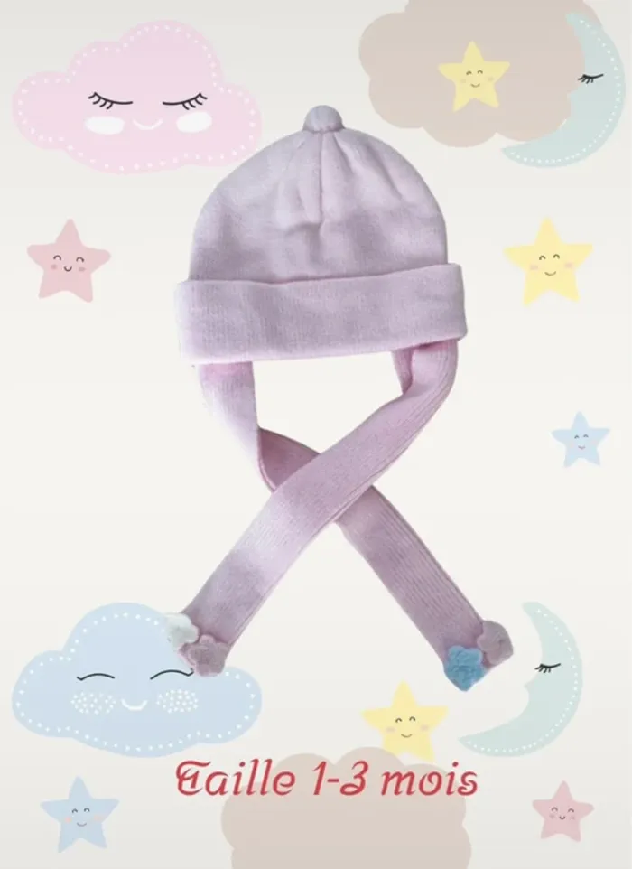 Bonnet rose naissance - photo numéro 2