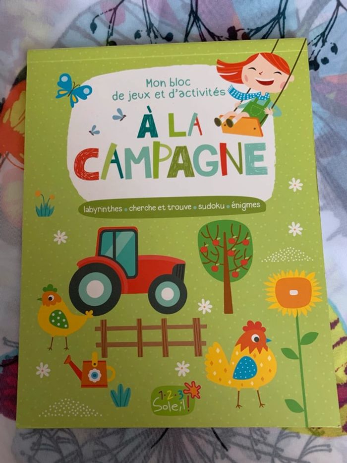 A la campagne - 1, 2, 3 soleil - Labyrinthes, cherche et trouve, sudoku, énigmes
