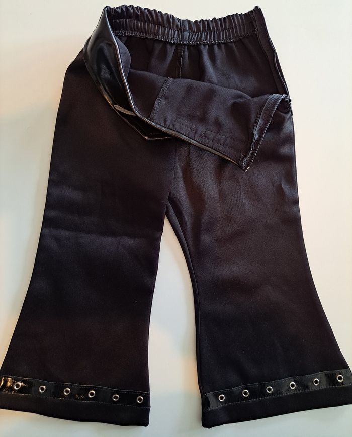 Pantalon satin et cuir fille 4 ans TBE - photo numéro 4
