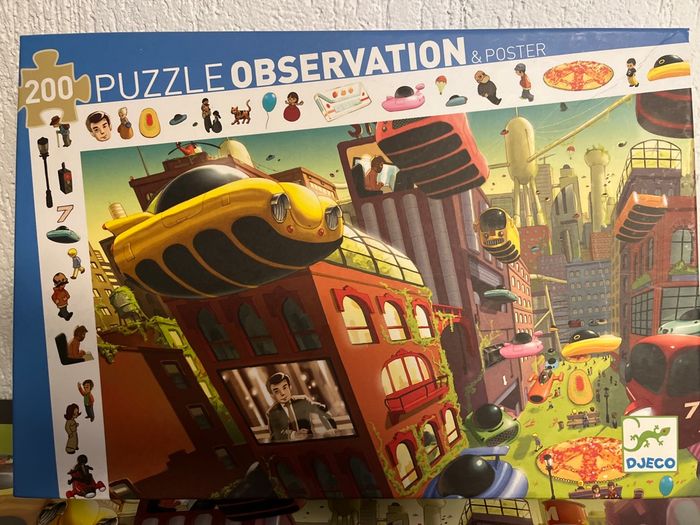 Puzzle observation & poster 200 pièces