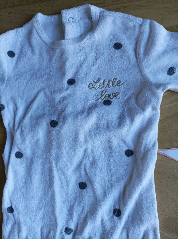 Pyjama 18 mois mixte blanc - photo numéro 2