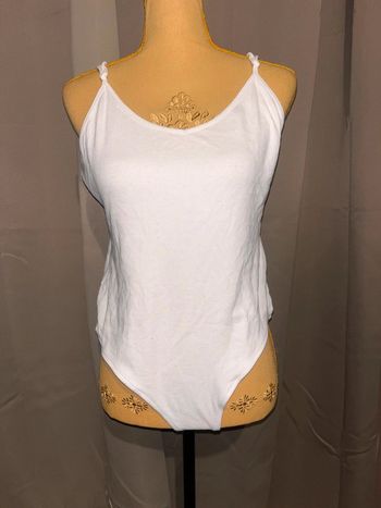 Body côtelé blanc kiabi taille XL