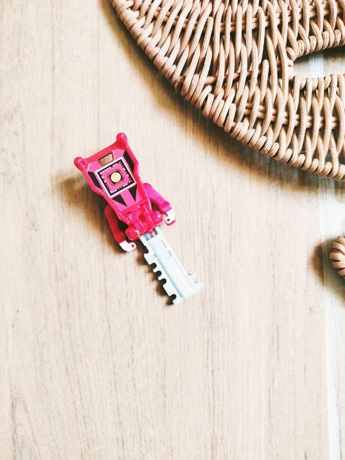 🔑 Power rangers megaforce clé/keys ranger rouge Mighty Morphin marque Bandai - photo numéro 3