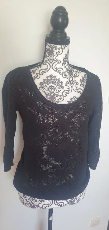 Pull ajouré  manches 3/4