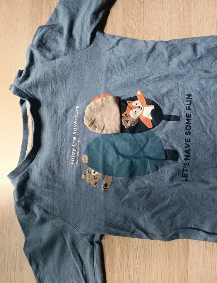 Tee-shirt manches longues gemon taille 24mois - photo numéro 3