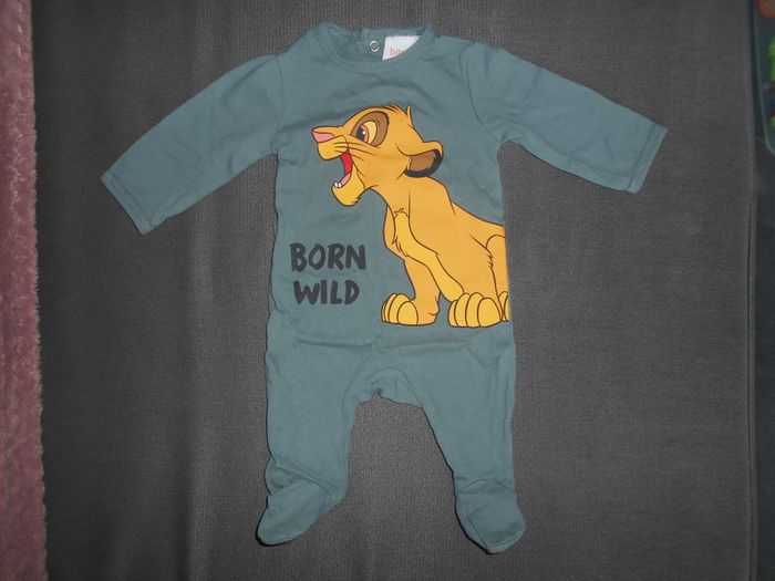 Pyjama Simba Le Roi Lion (Disney baby), taille: 1 mois