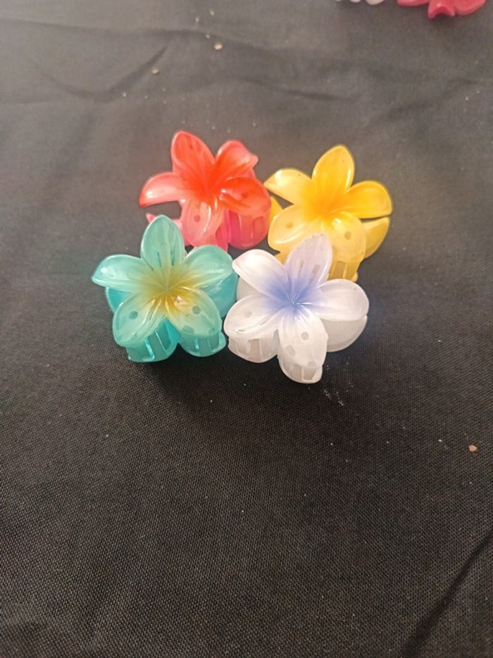 Lot de 4 pinces fleurs - photo numéro 2