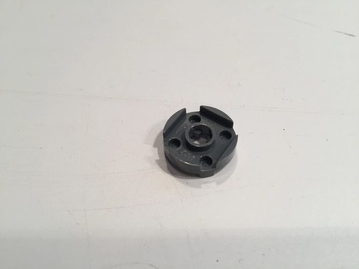 lot x2 Plaque Ronde gris bleuté foncé 2x2 avec Trou d'Axe 4032 pièce détachée Lego #A14 - photo numéro 4