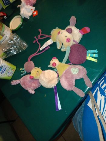 Peluche sensorielle à accroché moulin roty les vilains pas beaux