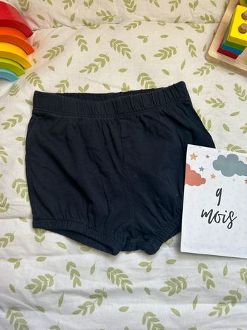 short en coton bleu marine kiabi 9 mois