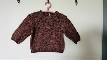 Pull chaud vieux rose