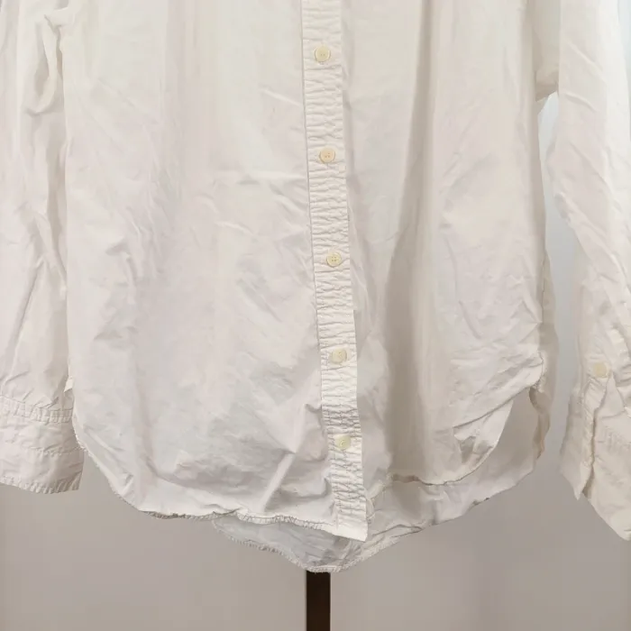 Chemise blanche Zara homme coupe droite basique casual taille M manches longues A1480 - photo numéro 4