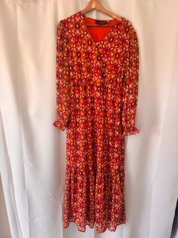 Robe longue à motif