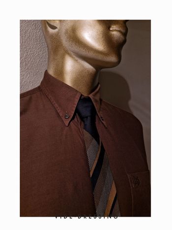 Cravate bi color satiné Lanvin