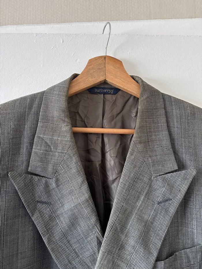 Veste blazer croisée Burberrys’ à carreaux – Taille L – Vintage - photo numéro 8