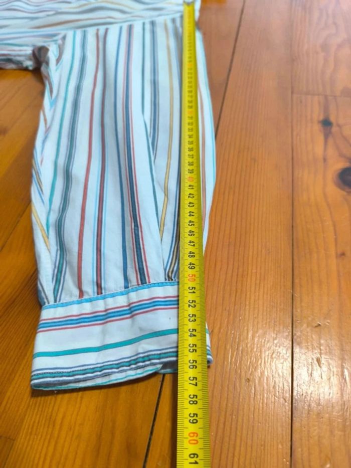 Chemise à rayures - Ralph Lauren - Blake - Logo brodé marine - Blanc, rouge, bleu - Taille XL - photo numéro 17