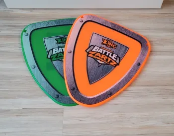 Lot de deux boucliers en plastique - Zing air battle zartz