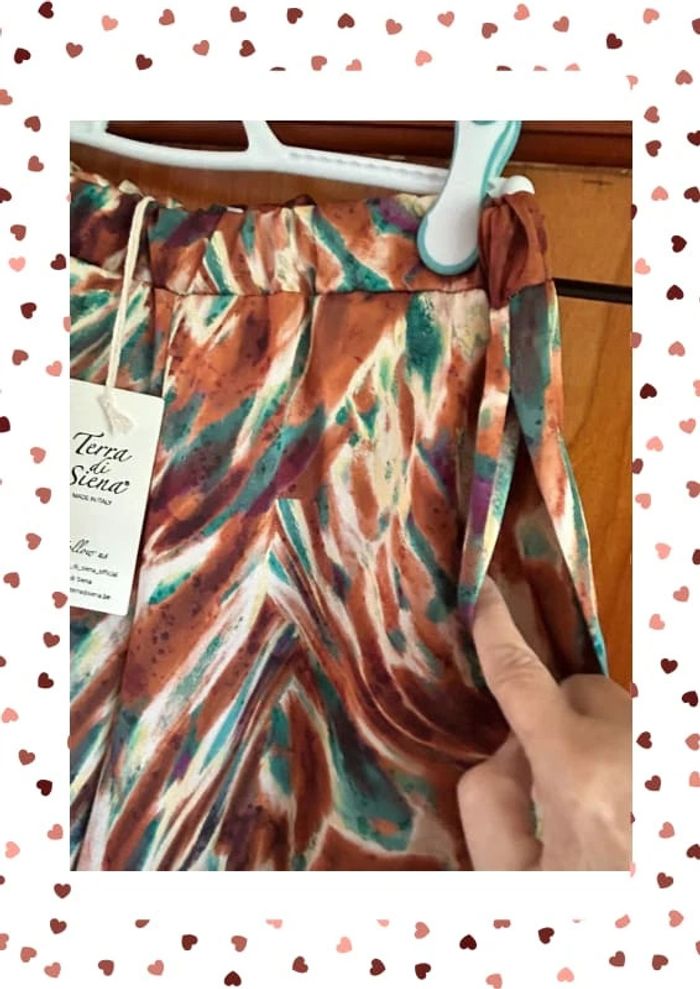 Pantalon fluide Terra di Siena petit taille unique