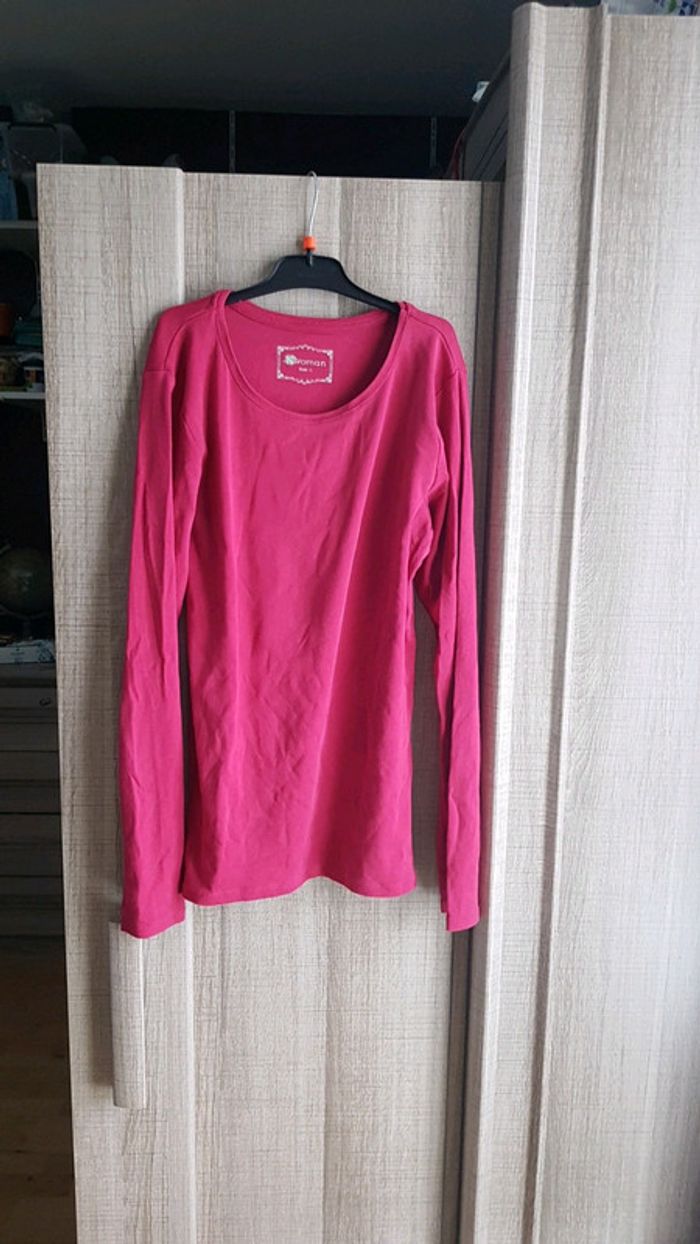 Tee-shirt manches longues,  Femme, taille L