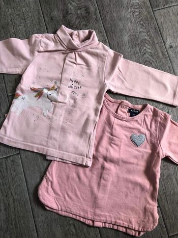 Lot T-shirt et sous pull Kiabi 6 mois