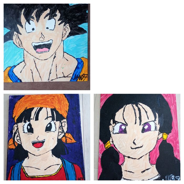 Tableau dragon ball Z (X3 tableaux)
