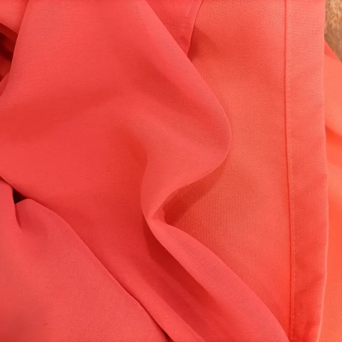 Robe droite corail fluide Color Block - Taille S - A147 - photo numéro 10