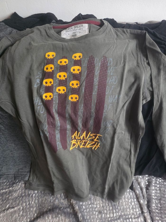 Lot tee-shirts manches longues 14 ans - photo numéro 5