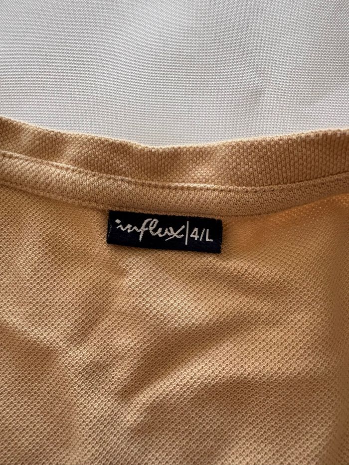 Polo beige/marron avec motif imprimé - Influx - L/40 - photo numéro 4