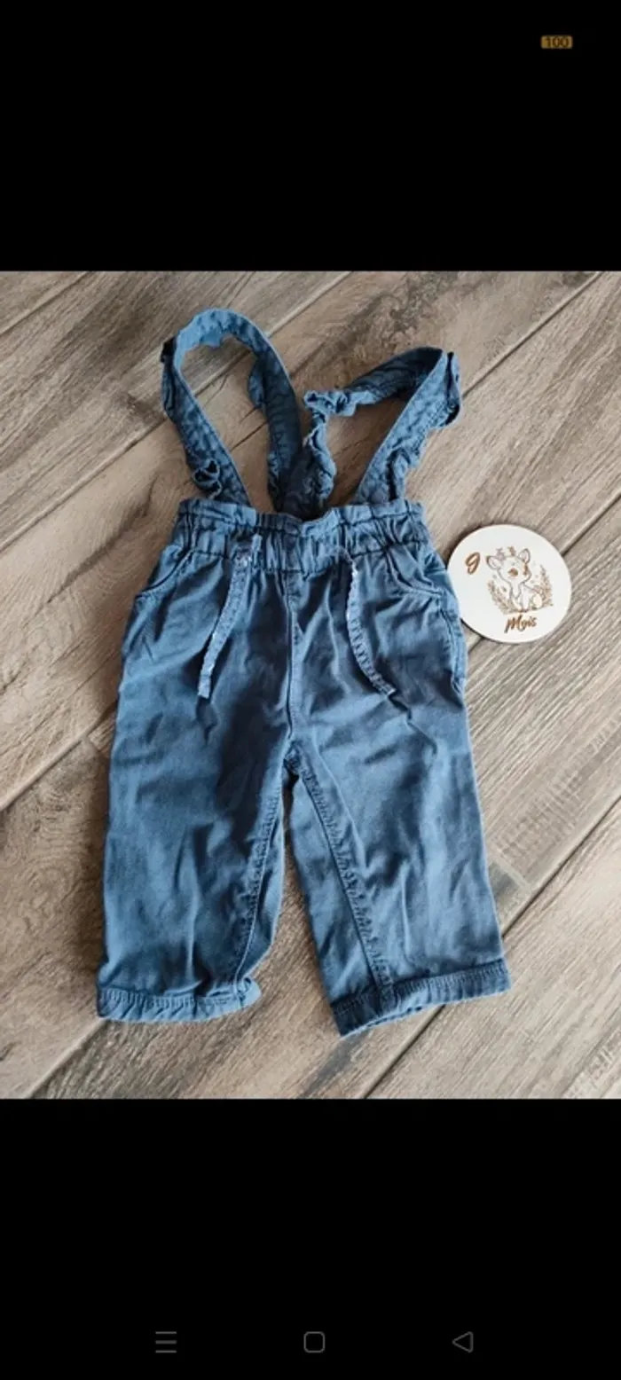 🐦 Magnifique chemise à col et salopette 🤟 - photo numéro 4