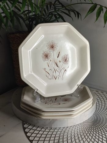 Assiettes plates tiffani