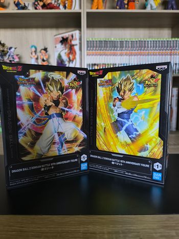 Lot 2 Figurines Gogeta & Vegito – Dokkan Battle 10th Anniversary – Dragon Ball Z – Banpresto