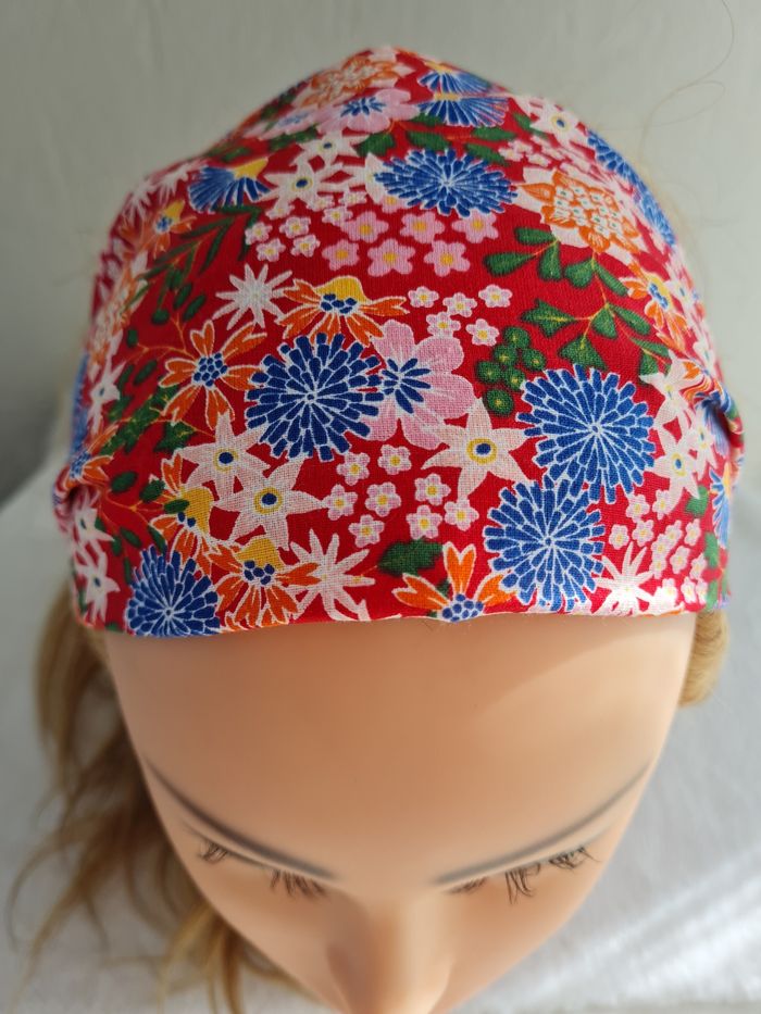 Bandeau fichu fleuri femme - photo numéro 2