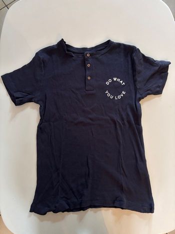 TEE shirt manches courtes marine 12ans Monoprix