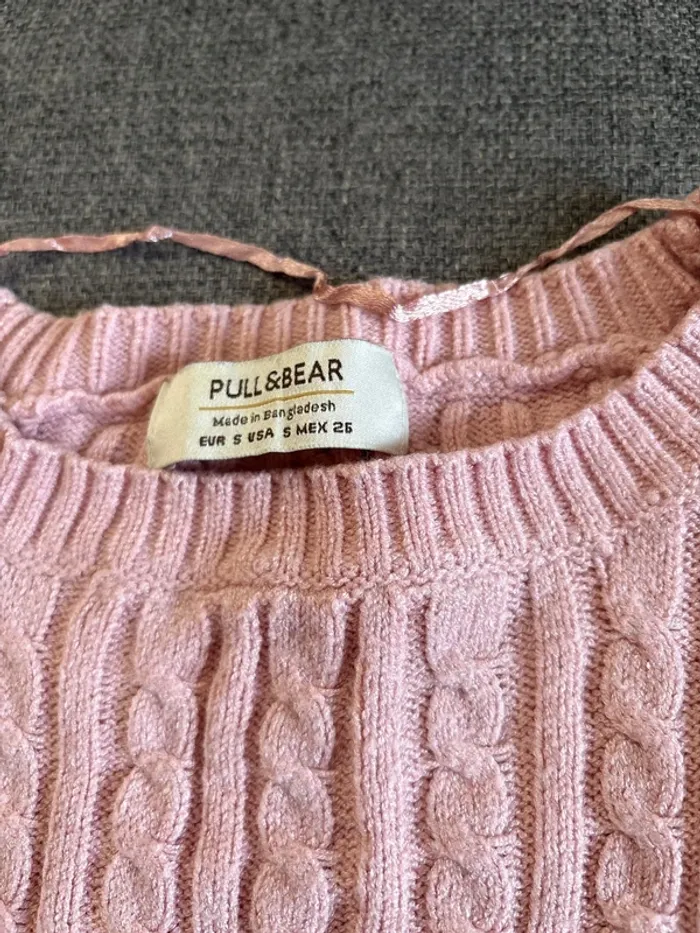 Col. Roulé rose, taille S. Pull&bear - photo numéro 2