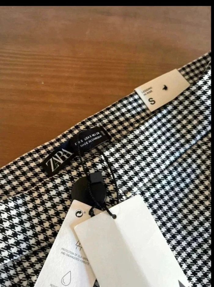 Legging chic noir & blanc Zara – T.36 | Neuf avec étiquette - photo numéro 6