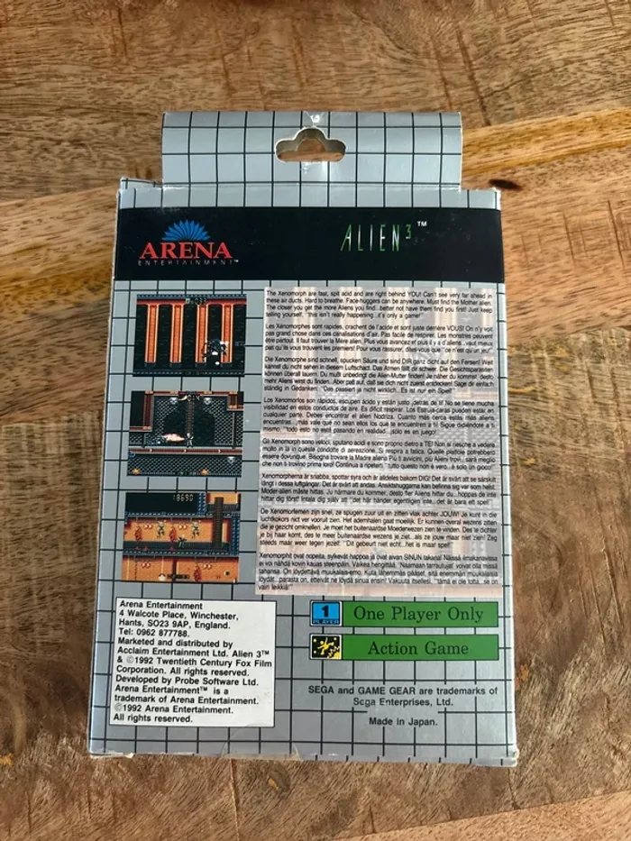 Alien 3 sega gamegear - photo numéro 2