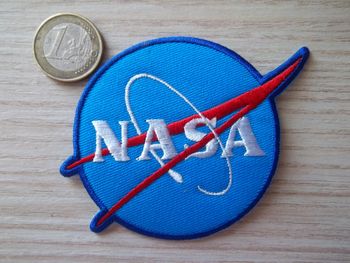écusson NASA National Aeronautics and Space Administration bleu