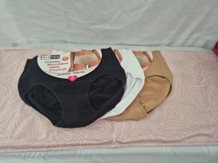 Lot de 3 culottes sans couture taille XXL