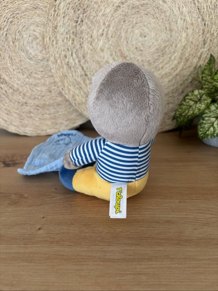 Doudou t’choupi avec son mouchoir bleu jemini - photo numéro 3